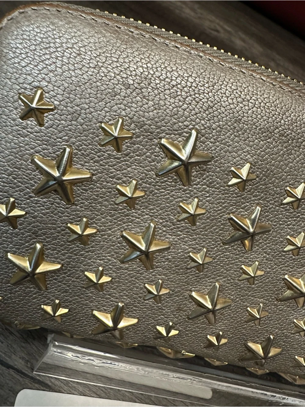 Jimmy Choo Filipa Star-Studded Long Wallet